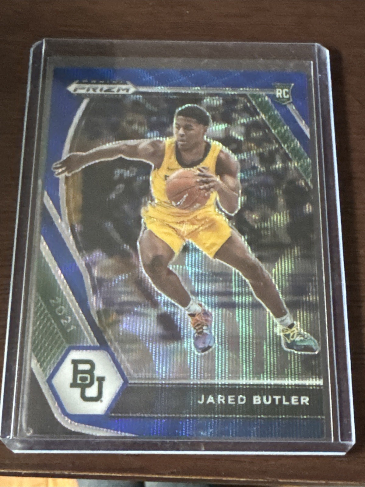 2021-22 Panini Prizm Draft Picks - Jared Butler #30 Blue Wave Prizm /249 (RC)