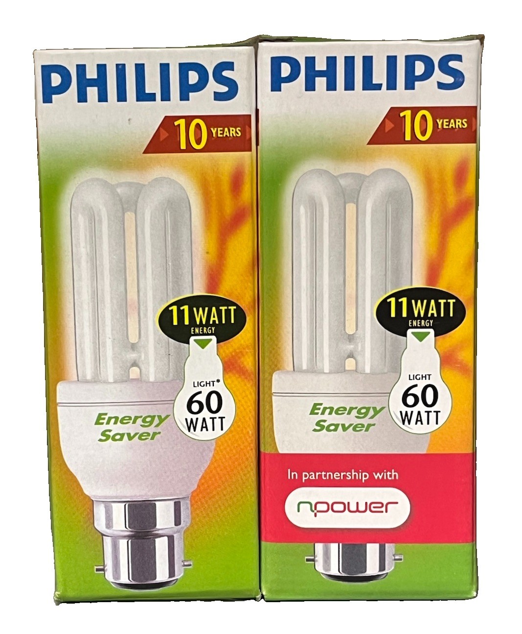 Job Lot 4 Philips 11W energy 60w light large Bayonette Fit Energy Saving Bulbs - Image 13