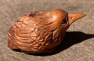 Signed Antique Japanese Carved Netsuke Totem Charm
