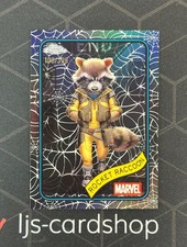 2025 Topps Chrome Marvel Comics Rocket Raccoon #120 Spider Web Refractor /399 J1