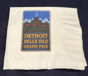 Vintage Detroit Belle Isle Grand Prix napkins