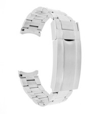 Edelstahl Uhrenarmband Modell RLX-32-GEB silber 21 mm, komp. Rolex