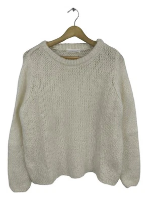 AMERICAN VINTAGE Pull tricoté Dames Pull T EU 38 blanc cassé style décontracté - Photo 1/4
