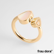 Anello Chopard "Happy Hearts" con madreperla e diamante oro rosa 750/- 