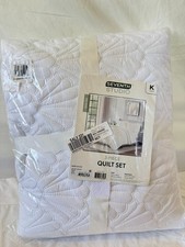 New Seventh Studio Seashell Quilted Quilt Set King Size White