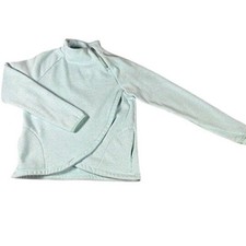 Athleta Girl Asymmetrical Zip Pullover Jacket Blue Size XL 14