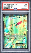 2013 POKEMON BLACK & WHITE PLASMA BLAST #96 FULL ART/VIRIZION EX PSA 9 on eBay