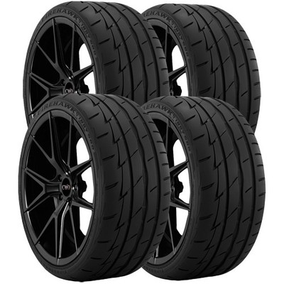 (QTY 4) 255/45R18 Firestone Firehawk Indy 500 103W XL Black Wall Tires