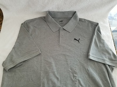 Puma Polo Shirt Mens 2XL XXL Short Sleeve Big Cat Golf Casual NWOT Cotton Blend