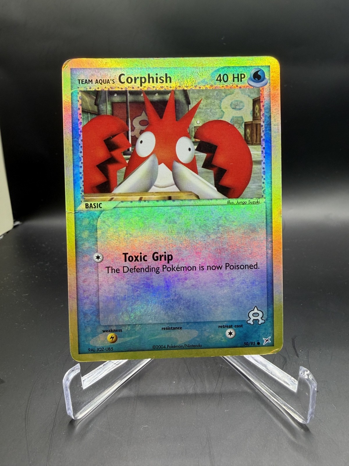 Pokemon Team Aqua's Corphish Ex Team Magma vs Team Aqua 50/95 Reverse Holo MP/LP