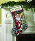 Dimensions Counted Cross Stitch Kit Stocking Candy Cane Santa