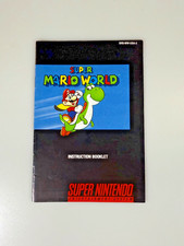 SUPER MARIO WORLD INSTRUCTIONS Super Nintendo SNES Manual book AUTHENTIC E