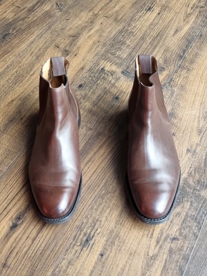 CHURCH'S English Shoes Brown Calf Leather Amberley Chelsea Boots Size UK  G UK