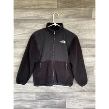 The North Face Kids Denali Full Zip Fleece Jacket Black Mock Neck Size L