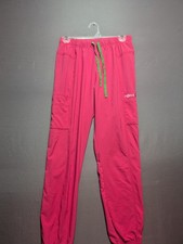 Carhartt Force Jogger Scrub Pants Womens S Pink Medical Drawstring C52610