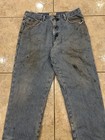 Mens 36X30 LL BEAN Flannel Lined Natural Fit Distressed Denim Jeans Pants 130657 — photo 7