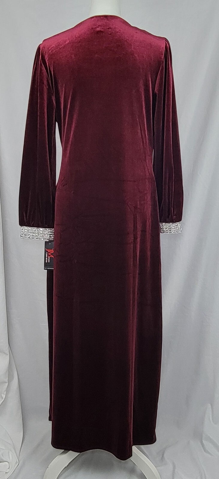 JM studio by John Meyer Maxi Red Velvet Dress Women's  Size 14W New 