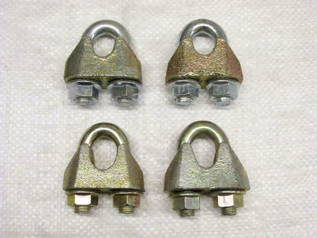 Wire Rope Clamp Grip Clips 19MM X4 (Zinc Plated Bulldog Cable Fixing U Bolt)