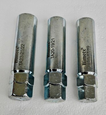 BIMECC 3-PACK (1)TA23-21/22 (1)TA20-19/21 (1) TA20-17/19 LUG NUT TOOL 10-SPLINE
