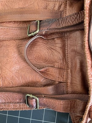 American Leather Co Backpack Embossed Tooled Leather  display picture 2