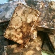 12 oz of Raw African Black Soap - 3 Pkgs of 4 oz Each