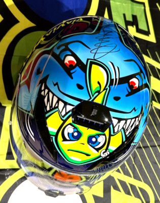 Agv Corsa Casco Agv Tiburon Y Pez Casco Valentino Rossi Tiburon