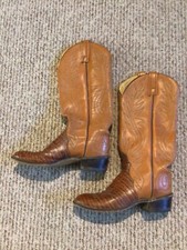Vintage Made in USA Circle A Acme Women's Western Cowgirl Boots Sz 5.5 A