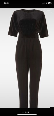Phase eight Neha Velvet jumpsuit size 18 rp £189