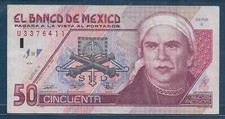 Mexico 50 Nuevos Pesos, 1992, P 101, VF+