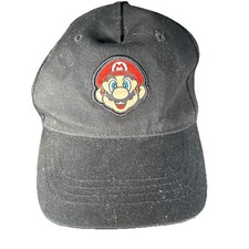 Nintendo Super Mario Bros. Youth Baseball Cap Snapback Hat Boys Black Gamer