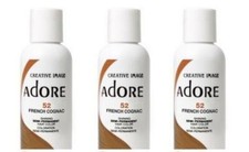 BL Adore Semi-Permanent Haircolor 052 French Cognac 4 oz - THREE PACK