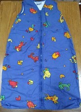 Infant Grobag Sleepsack Sleeping Bag Size 0-6 Months Blue Animals Zipper