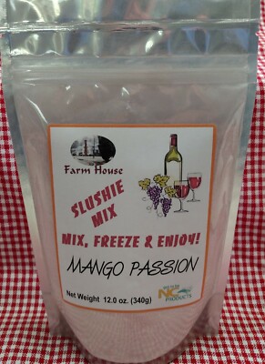 Mango Passion Slushie Mix, Wine Slushy Mix