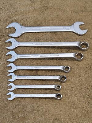 Gedore Metric Combination Wrench Set 27 24 19 17 13 12 10 mm Offset Automotive