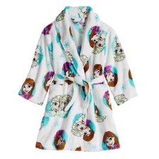 Brand New Disney Frozen Elsa Anna Robe / Bathrobe Pajama Fleece Cover Toddler 2T