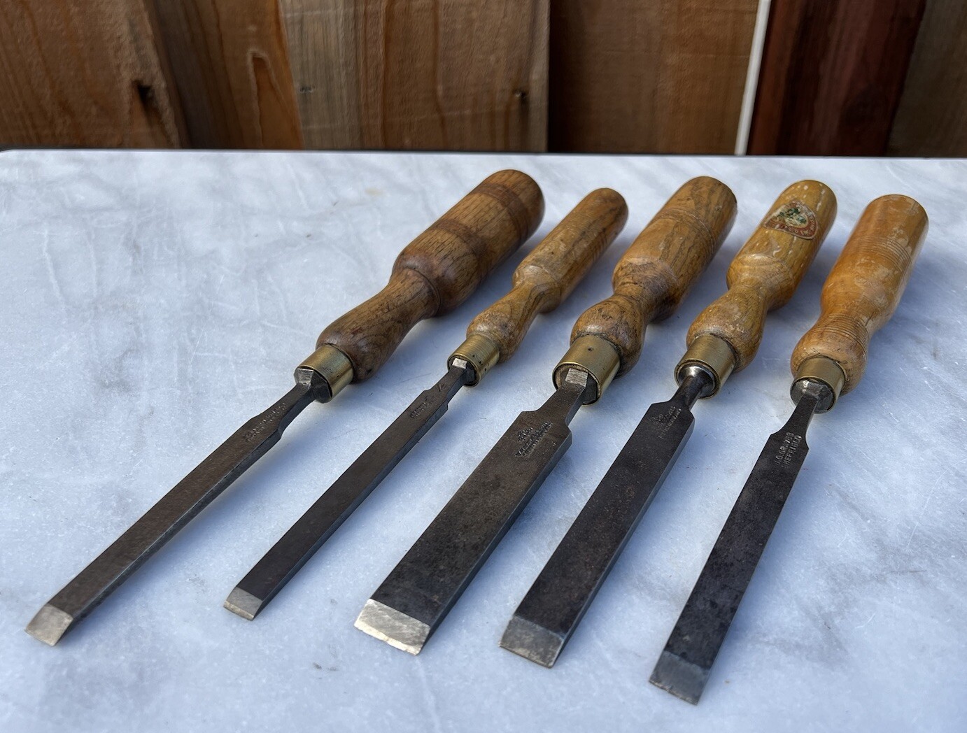 Vintage EnglishMade Woodworking Chisels Sheffield, England eBay