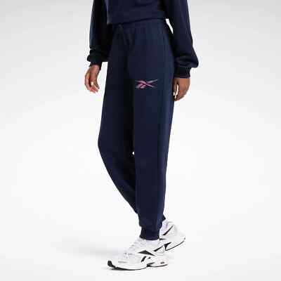 Reebok Women's Blue Graphic Drawstring Modern Safari Sweatpants Plus Size 3X