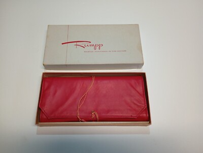 Rumpp Wallet Vintage Rumpp Leather Jewelry Wallet - Red | eBay