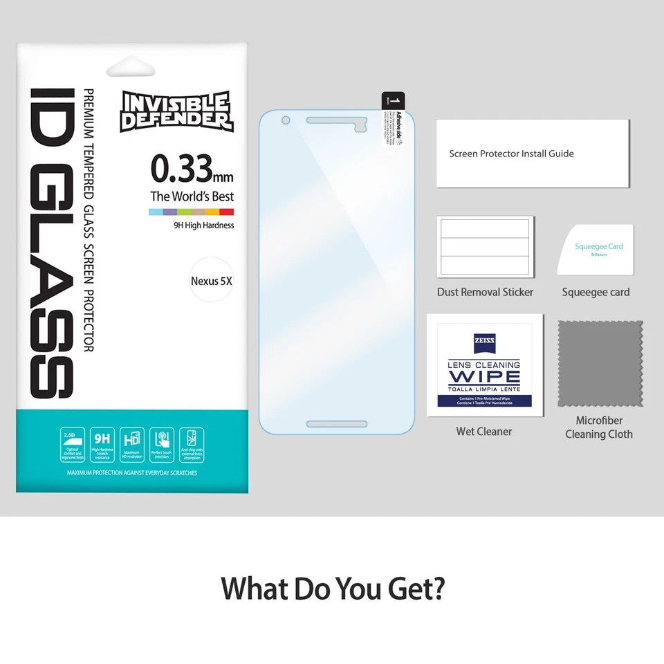 Protector Pantalla LG V10 | Ringke [Defensor Invisible] Cristal Templado [0,33 mm] Foto 3 de 4