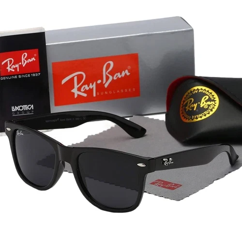 New Ray Ban Sunglasses Rectangular Polarized Sunglasses Black Frame UV Blocking - Bild 11 von 31
