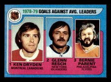 1979 Topps Hockey #6 Goals Against Average Leaders NM/MT *d15