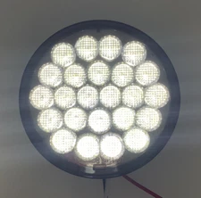 4" Round Pearl White LED Backup Reverse Light w/ Smoked Lens