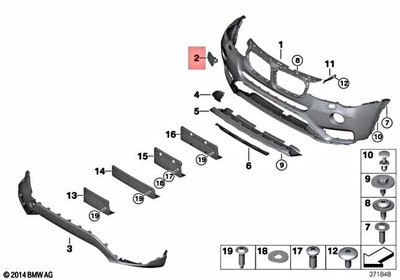 Genuine BMW X3 F25 X3 18d 18i 20dX 20i 20iX 28dX Set Cover Primed 