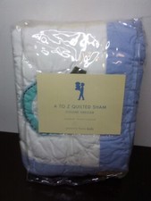 Pottery Barn Kids A To Z Quilted Sham letters "O thru S" New