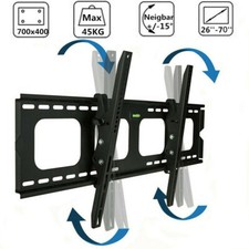 Universal LED LCD Tilt TV Bracket Wall Mounted for 33" - 70" TV VESA 700 x 400mm