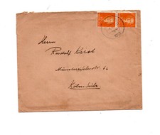NEDERLAND 1952 ENVELOP NAAR KOLN MET PAARTJE EN FACE GEDECENTREERD