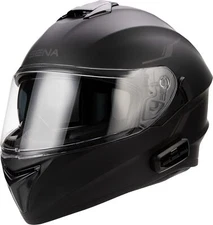 SENA Outforce Motorcycle Helmet Black