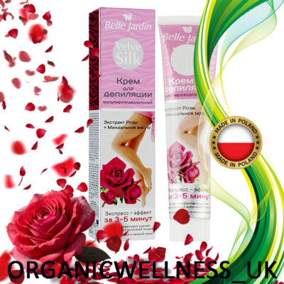 BELLE JARDIN Multifunktionale Enthaarungscreme ''Rosenextrakt + Mandelöl'' 75ml.