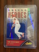 PAUL GOLDSCHMIDT 2021 Panini Absolute Unsung Heroes SPECTRUM BLUE HOLO #/149