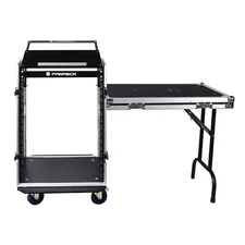 Proreck 16U Rack Case With Slant Mixer Top, Side table